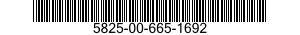 5825-00-665-1692  5825006651692 006651692