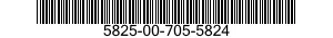 5825-00-705-5824  5825007055824 007055824