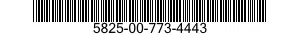 5825-00-773-4443  5825007734443 007734443