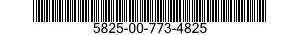 5825-00-773-4825  5825007734825 007734825