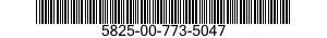 5825-00-773-5047  5825007735047 007735047