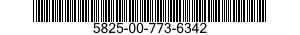 5825-00-773-6342  5825007736342 007736342