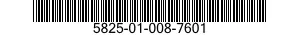 5825-01-008-7601  5825010087601 010087601