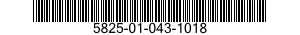 5825-01-043-1018  5825010431018 010431018