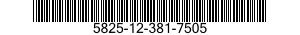 5825-12-381-7505 NAVIGATION SET,SATELLITE SIGNALS 5825123817505 123817505