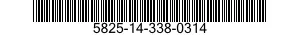5825-14-338-0314  5825143380314 143380314
