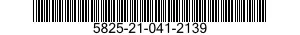 5825-21-041-2139  5825210412139 210412139