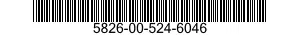 5826-00-524-6046  5826005246046 005246046