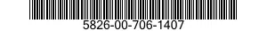 5826-00-706-1407  5826007061407 007061407