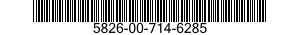5826-00-714-6285  5826007146285 007146285