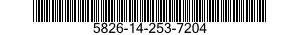5826-14-253-7204  5826142537204 142537204