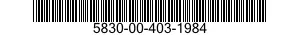 5830-00-403-1984  5830004031984 004031984