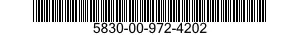 5830-00-972-4202  5830009724202 009724202