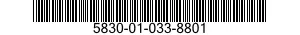 5830-01-033-8801  5830010338801 010338801