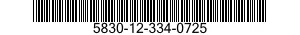 5830-12-334-0725 CONTROL,INTERCOMMUNICATION SET 5830123340725 123340725