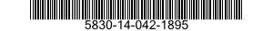 5830-14-042-1895  5830140421895 140421895
