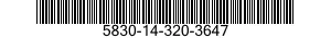 5830-14-320-3647  5830143203647 143203647