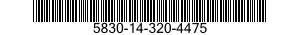 5830-14-320-4475  5830143204475 143204475