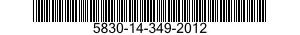 5830-14-349-2012  5830143492012 143492012