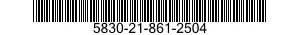 5830-21-861-2504  5830218612504 218612504