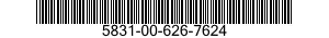 5831-00-626-7624  5831006267624 006267624