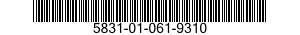 5831-01-061-9310  5831010619310 010619310