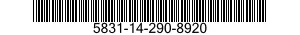 5831-14-290-8920  5831142908920 142908920
