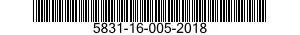 5831-16-005-2018 INTERCOMMUNICATION SET 5831160052018 160052018