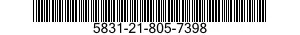 5831-21-805-7398 STRIP,PLATE,IDENTIF 5831218057398 218057398