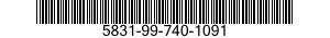 5831-99-740-1091 LABEL 5831997401091 997401091