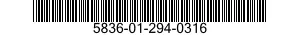 5836-01-294-0316 HOOK,C-COMP 5836012940316 012940316