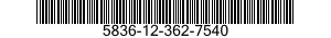 5836-12-362-7540 CAMERA-RECORDING,VIDEO 5836123627540 123627540