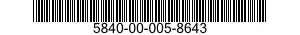5840-00-005-8643  5840000058643 000058643