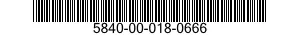 5840-00-018-0666  5840000180666 000180666