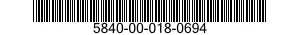 5840-00-018-0694  5840000180694 000180694