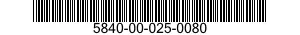 5840-00-025-0080  5840000250080 000250080
