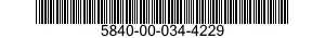 5840-00-034-4229  5840000344229 000344229