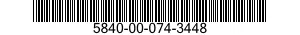 5840-00-074-3448  5840000743448 000743448