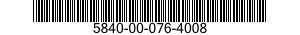 5840-00-076-4008  5840000764008 000764008