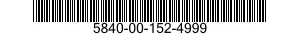 5840-00-152-4999 GEAR AND HUB ASSY 5840001524999 001524999