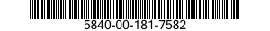 5840-00-181-7582  5840001817582 001817582