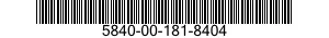 5840-00-181-8404  5840001818404 001818404