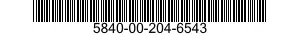 5840-00-204-6543  5840002046543 002046543
