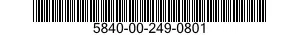 5840-00-249-0801  5840002490801 002490801