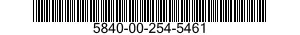 5840-00-254-5461  5840002545461 002545461
