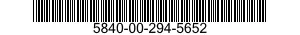 5840-00-294-5652  5840002945652 002945652