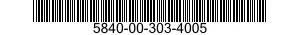 5840-00-303-4005  5840003034005 003034005