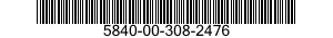 5840-00-308-2476  5840003082476 003082476