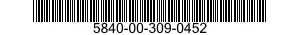 5840-00-309-0452  5840003090452 003090452