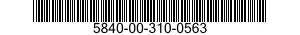 5840-00-310-0563  5840003100563 003100563